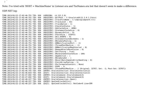 Oracle connection failure to service with 'HA Events=True' in connection string смотреть онлайн