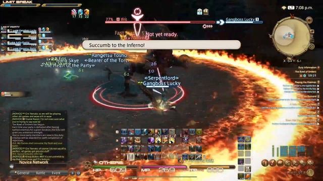 Final Fantasy 14 гид по триалам часть 1, The Bowl Of Embers / Ifrit