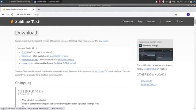 Installation of Text Editor (Sublime Text) in Hindi. смотреть онлайн