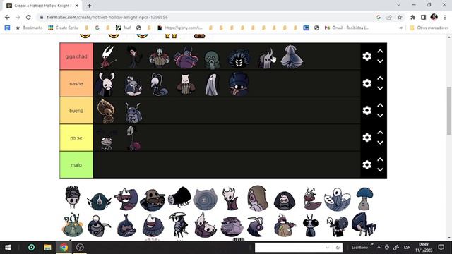 hollow knight npc tier list смотреть онлайн