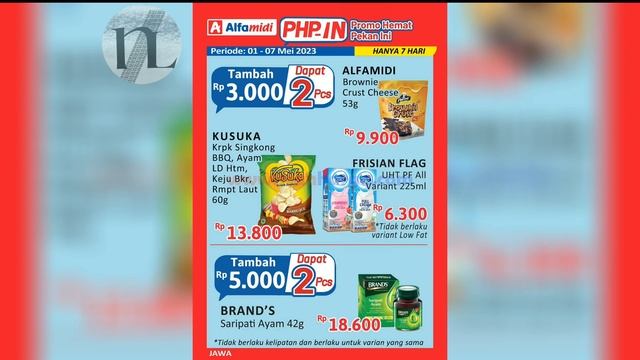 Promo PHP-in Alfamidi 1 - 7 Mei 2023 ~ Periode Katalog Promo Hemat Pekan Ini Tahun Bulan Hari смотреть онлайн