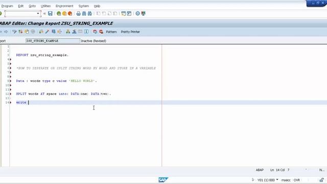 How To SPLIT Given String in SAP ABAP - Intact Abode смотреть онлайн