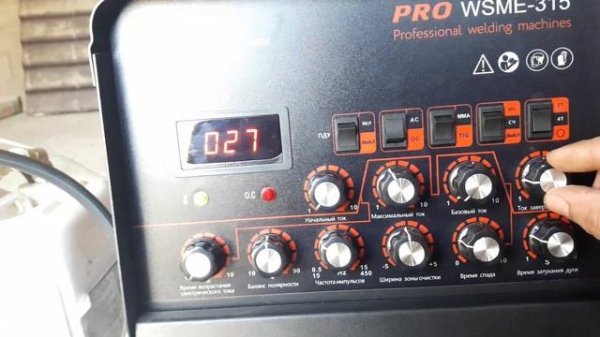 Аргонодугова сварка REDBO 315 настройки.