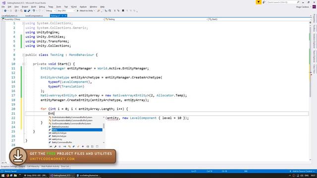 Getting Started with ECS in Unity 2019 смотреть онлайн