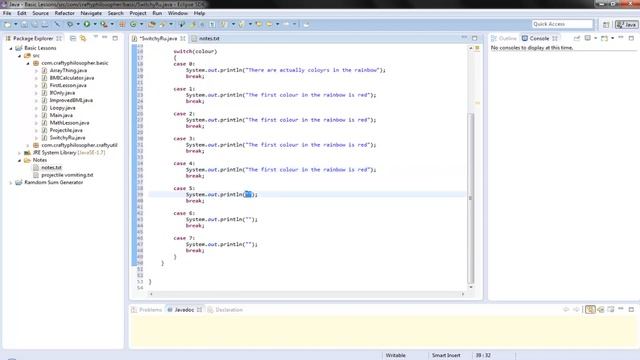 Programming in Java - #11 - Switch Statement смотреть онлайн