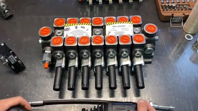 Гидрораспределитель 7PC100 под тросовое управление на экскаватор МТЗ ЮМЗ Болгарский смотреть онлайн