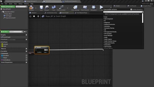 Rope Swing and Climb - Unreal Engine #1.7.1 смотреть онлайн