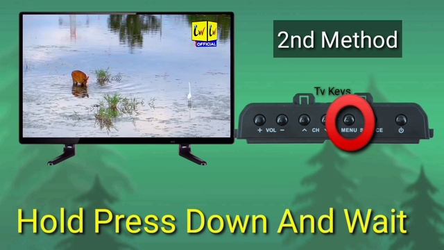 How To Unlock TV Without Remote / Without Remote Control Tv Keys Unlock