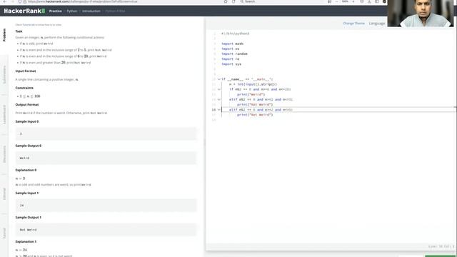 Hacker Rank Python Quiz Part-1 | PyCSR | Learn Python Online with Pankaj Soni смотреть онлайн