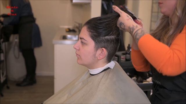 2023-32 Kristina preview - long thick hair buzzed to undercut bob смотреть онлайн