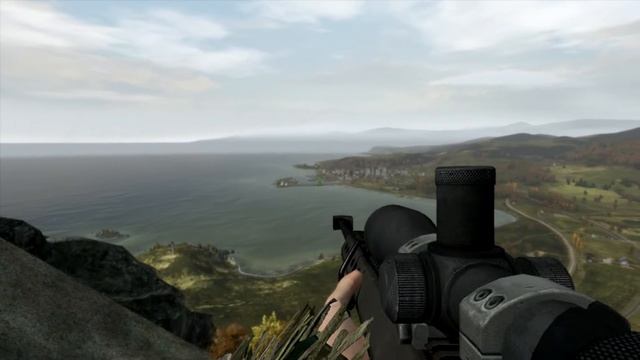 Arma 2 OA M107 sniper rifle long range kill (1842m) смотреть онлайн