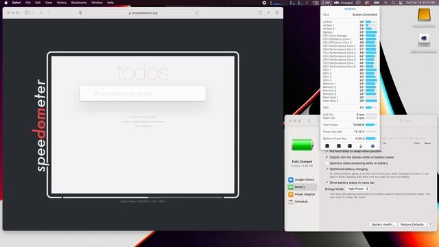 Speedometer 2.0 | Apple Safari 12.2.1 | 3456x2234 | 60 Hz | 16" MacBook Pro | Apple M1 Max смотреть онлайн