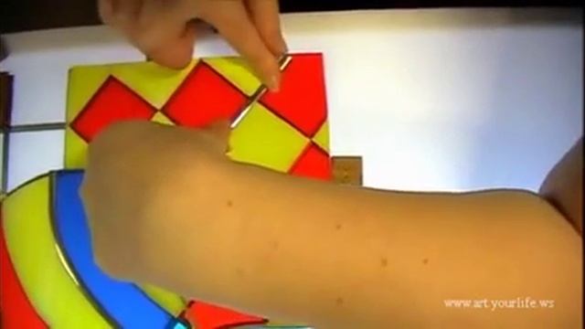 Фрагмент из видеокурс «Как сделать витраж своими руками» смотреть онлайн