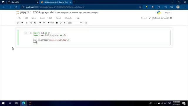 EP2: RGB to grayscale OpenCV Python смотреть онлайн