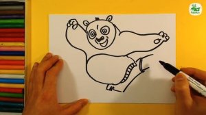 Как нарисовать КУНФУ ПАНДУ / How To Draw Po From Kung Fu Panda