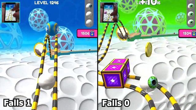 Going Balls - How Many Times Will Eye Balls Fall on Same Levels? Color Race-236 смотреть онлайн