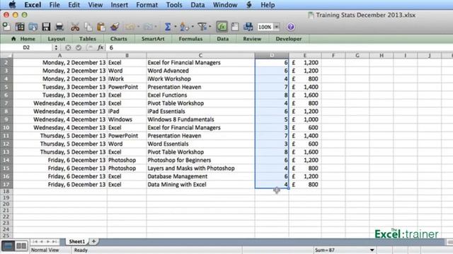 Excel: How To Add Up Without A Formula (2011 for Mac) смотреть онлайн