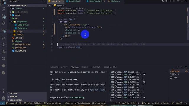React || json-server (get, post, delete) смотреть онлайн