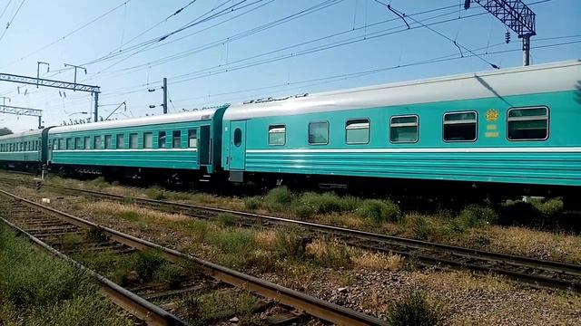 Маневровый Тепловоз СКД6Е-2043 пассажирский поезд Алматы-1 Костанай Станция Алматы-1жд Хроника-КТЖ смотреть онлайн