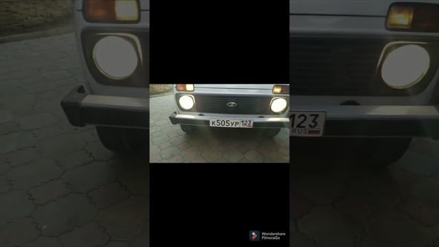 Фары с подсветкой. Лада 4х4. смотреть онлайн