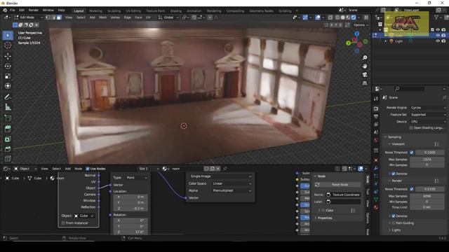 Blender Environment Tutorial : Turn Any Interior HDRi to 3D Environment смотреть онлайн