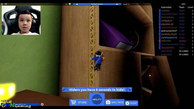 Hide n Seek Roblox Gameplay With CKN Gaming смотреть онлайн