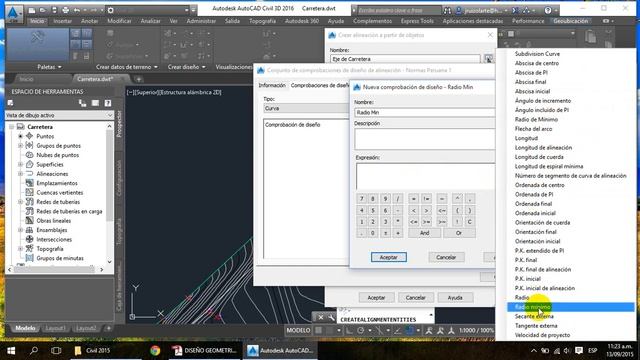 Alineamiento Horizontal 1 - AUTOCAD CIVIL 2016 смотреть онлайн