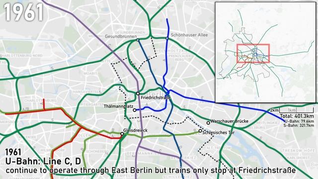 Evolution of the Berlin Rapid Transit (U-Bahn, S-Bahn) 1902-2021 (animation) смотреть онлайн