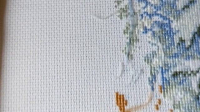 #вышивка Вышивка. Встреча в лесу. И что творится с нитками. смотреть онлайн