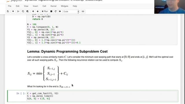 CS 472 Module 17: Dynamic Time Warping Cost Computation смотреть онлайн