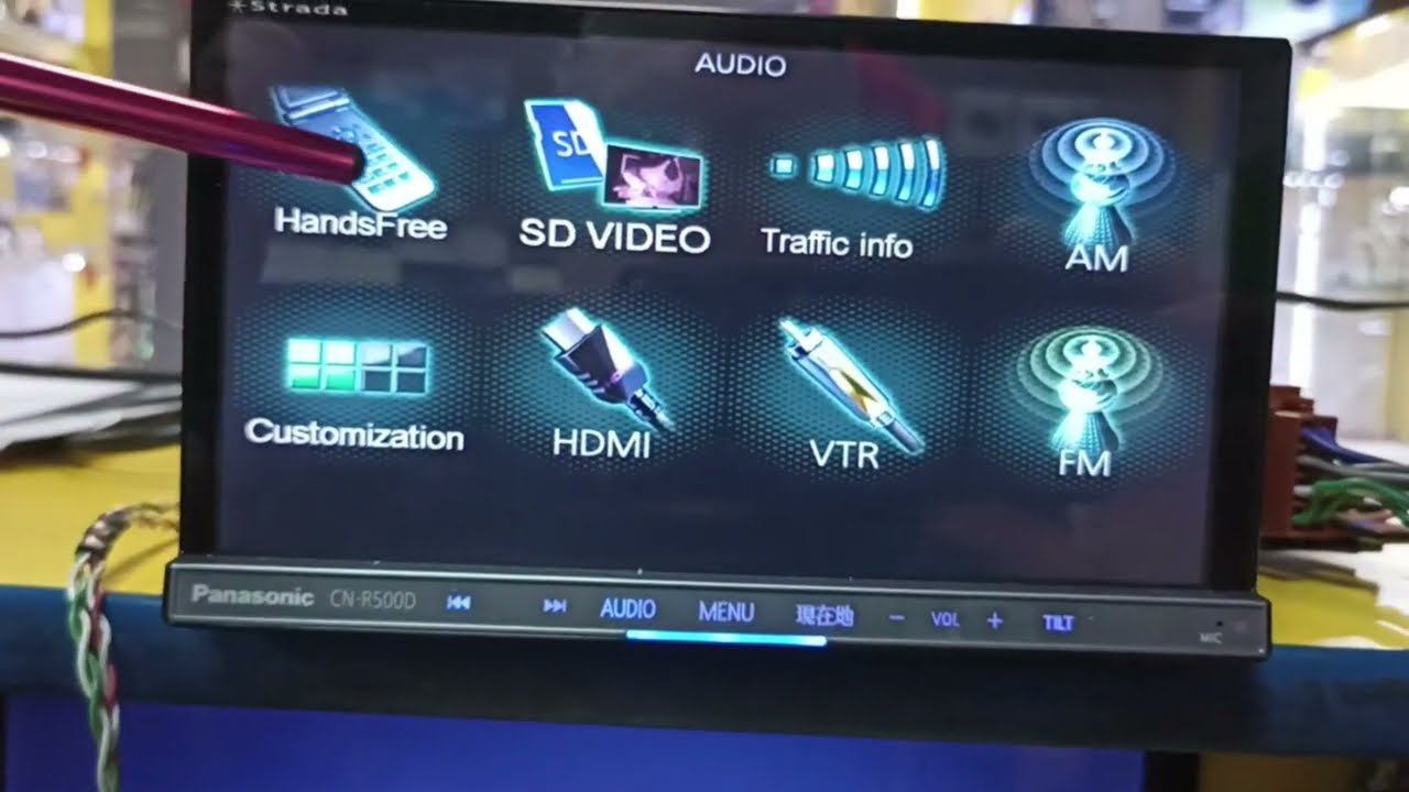 Panasonic Strada Firmware Menu In English CN-R500D/CN-R500WD/CN-R500D1/CN-R500WD1/CN-R500WDFA
