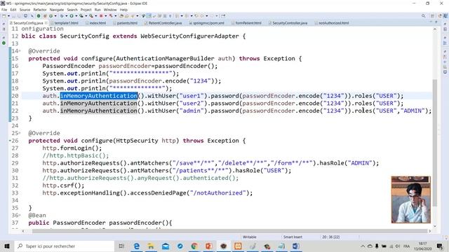 Part 16- Dev Web JEE- Spring Security Part 4 смотреть онлайн