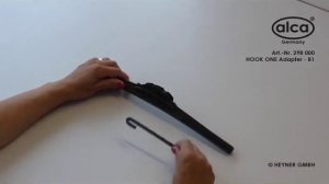Инструкция по установке дворников ALCA с адаптером HOOK ONE (B1)