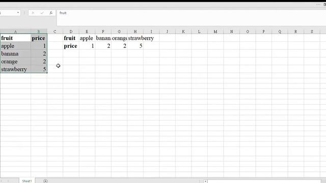 excel in a minute - transform table into horizontal format (transpose) смотреть онлайн