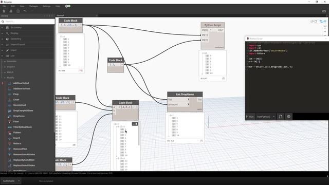 #20 Modify - DropItems | List | Dynamo API Python смотреть онлайн