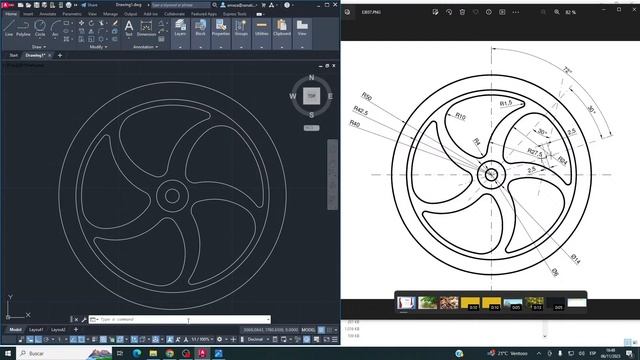 #autocad BÁSICO - EJERCICIO 07 смотреть онлайн