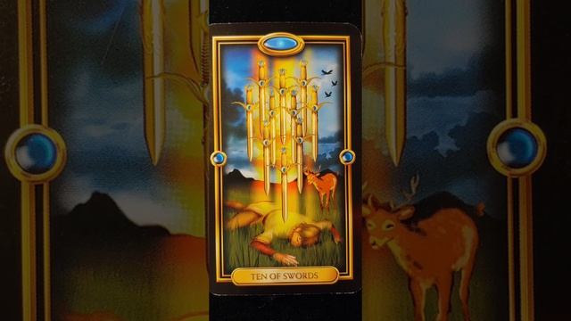 Ten of Swords ? Easy Tarot (Gilded) card meaning смотреть онлайн
