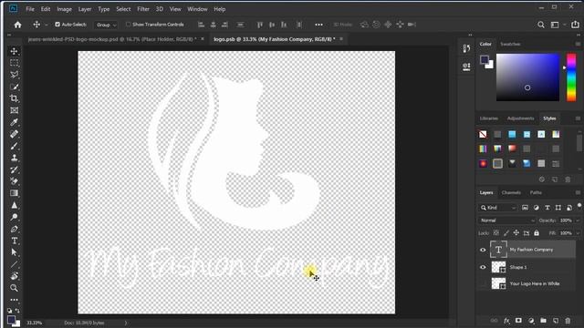 Create Wrinkled Style Logo Using PSD Mockup | Photoshop Tutorial смотреть онлайн