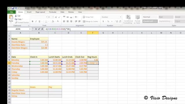 How to Make a Weekly Timesheet Calculator in Microsoft Excel смотреть онлайн
