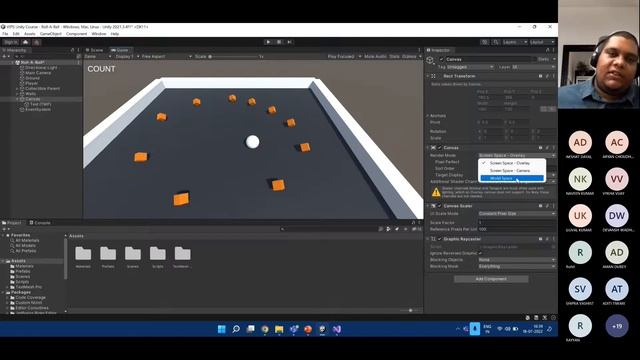[05] Roll a Ball - WebGL Build and Upload to GitHub Pages - Game and XR Development using Unity смотреть онлайн