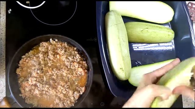 Фаршированный кабачок "Лодочка" - Быстрые Рецепты смотреть онлайн