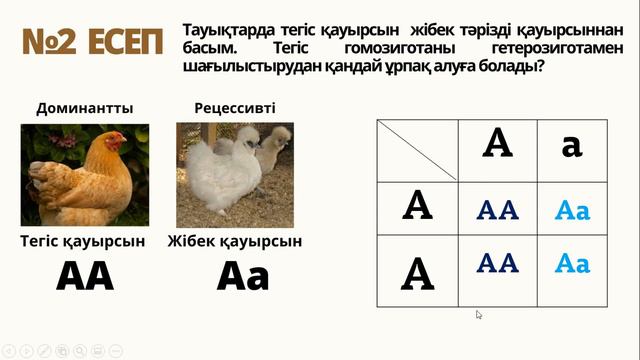 Генетика. Моногибридті будандастыру. 9 сынып биология смотреть онлайн