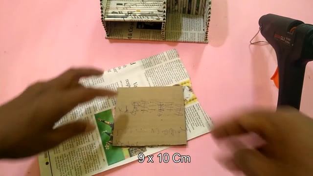 How to make a Desk Organizer with mobile and pen holder | Newspaper 27 | All type Videyos смотреть онлайн
