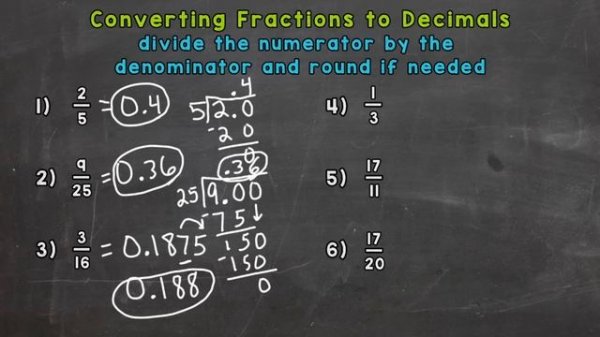 How to Convert Fractions to Decimals