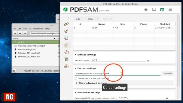 Linux Mint Cinnamon-Merge, Rearrange, Crop and Extract .PDF смотреть онлайн