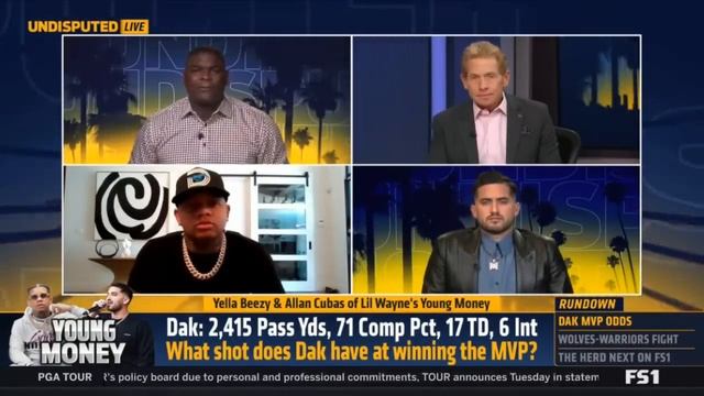 UNDISPUTED | Skip Bayless on if Dak Prescott join MVP convo: Unless he beat Eagles, 49ers & Chiefs смотреть онлайн