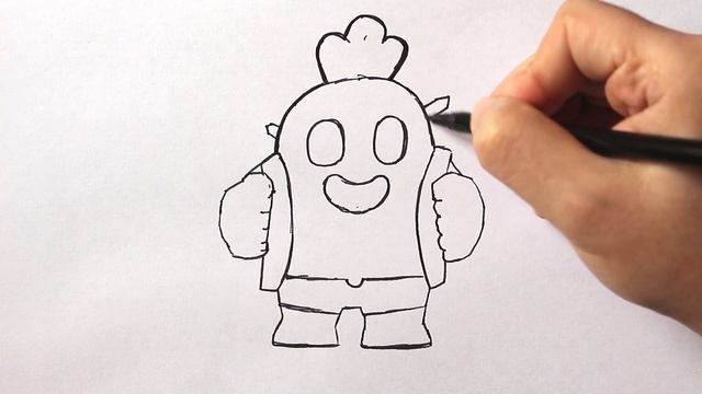 Как нарисовать Спайка из Бравл старс | Очень легко смотреть онлайн