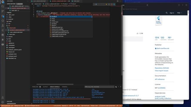 Flutter Freezed Code Generation - Data Classes, Unions/Sealed Classes Tutorial смотреть онлайн