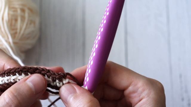 Этот узор вяжется ЛЕГКО и ПРОСТО  Техника мозаичного вязания крючком. Мастер-класс