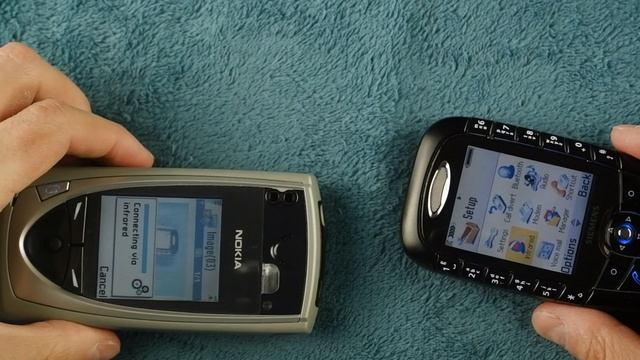 Nokia 7650 file transfer to Siemens SX1 via infrared port смотреть онлайн